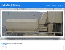 Tablet Screenshot of hydrapaksystems.com